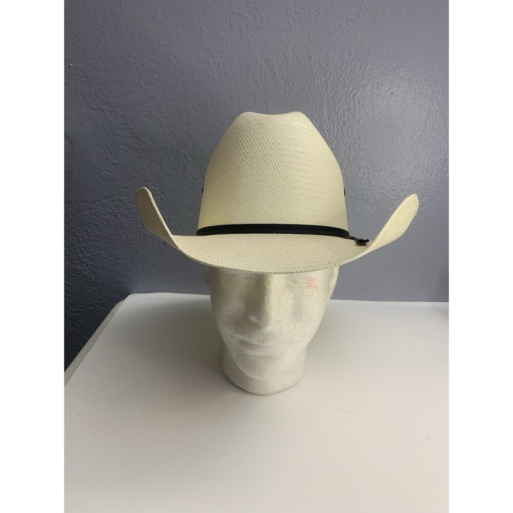 Justin Hat Cowboy Fitted Mens 7 1/4 Straw Western Braided Band 20XXXX Rodeo